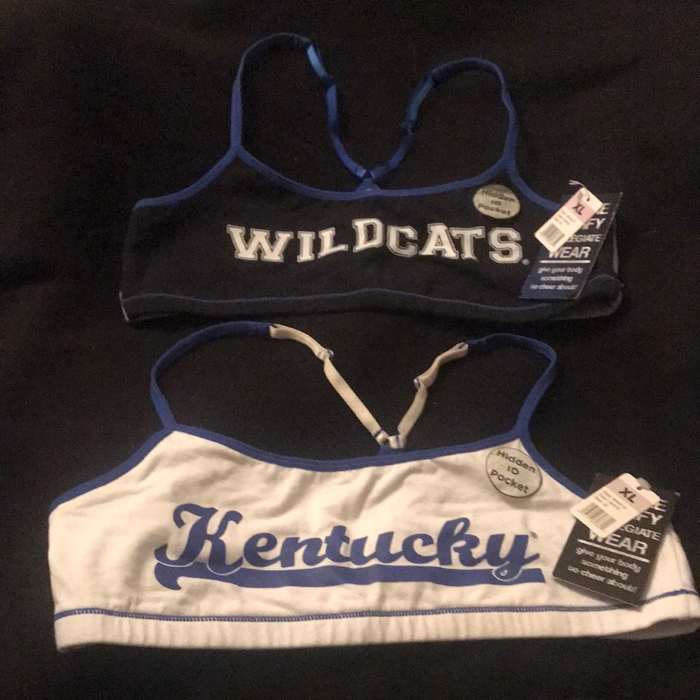 UK Wildcats Officially Licensed Collegiate Bralettes NWT